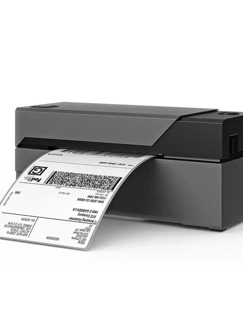 Portable Thermal Label Printer in Dark Gray